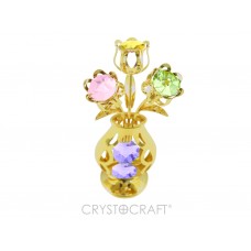 Krāšņi ziedi ar vāzi